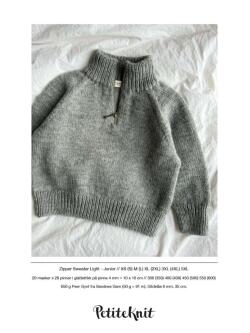 Zipper sweater light Junior