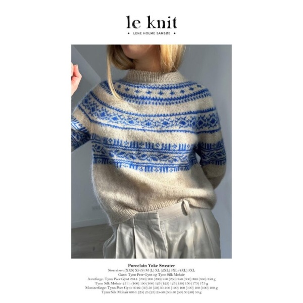 Porcelain yoke sweater