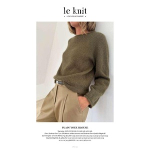 Plain yoke blouse