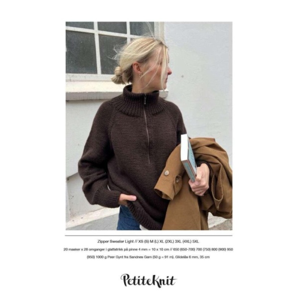 Zipper sweater light