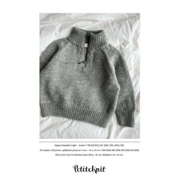 Zipper sweater light Junior