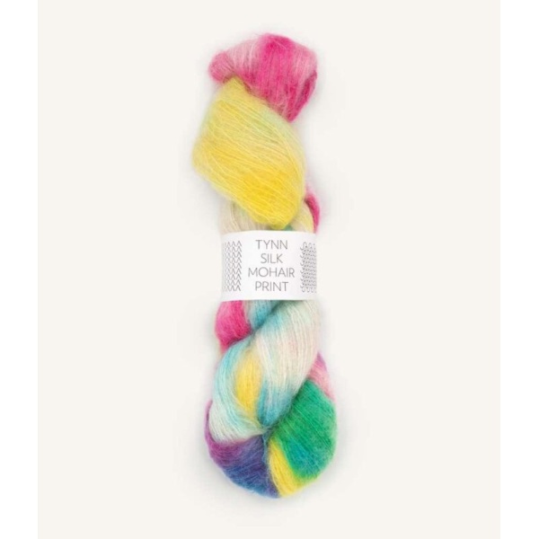 Tynn silk mohair print