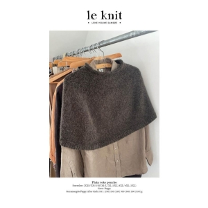 Plain yoke poncho