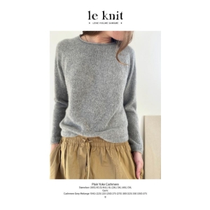 Plain yoke cashmere
